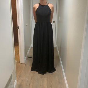 Long elegant black dress
